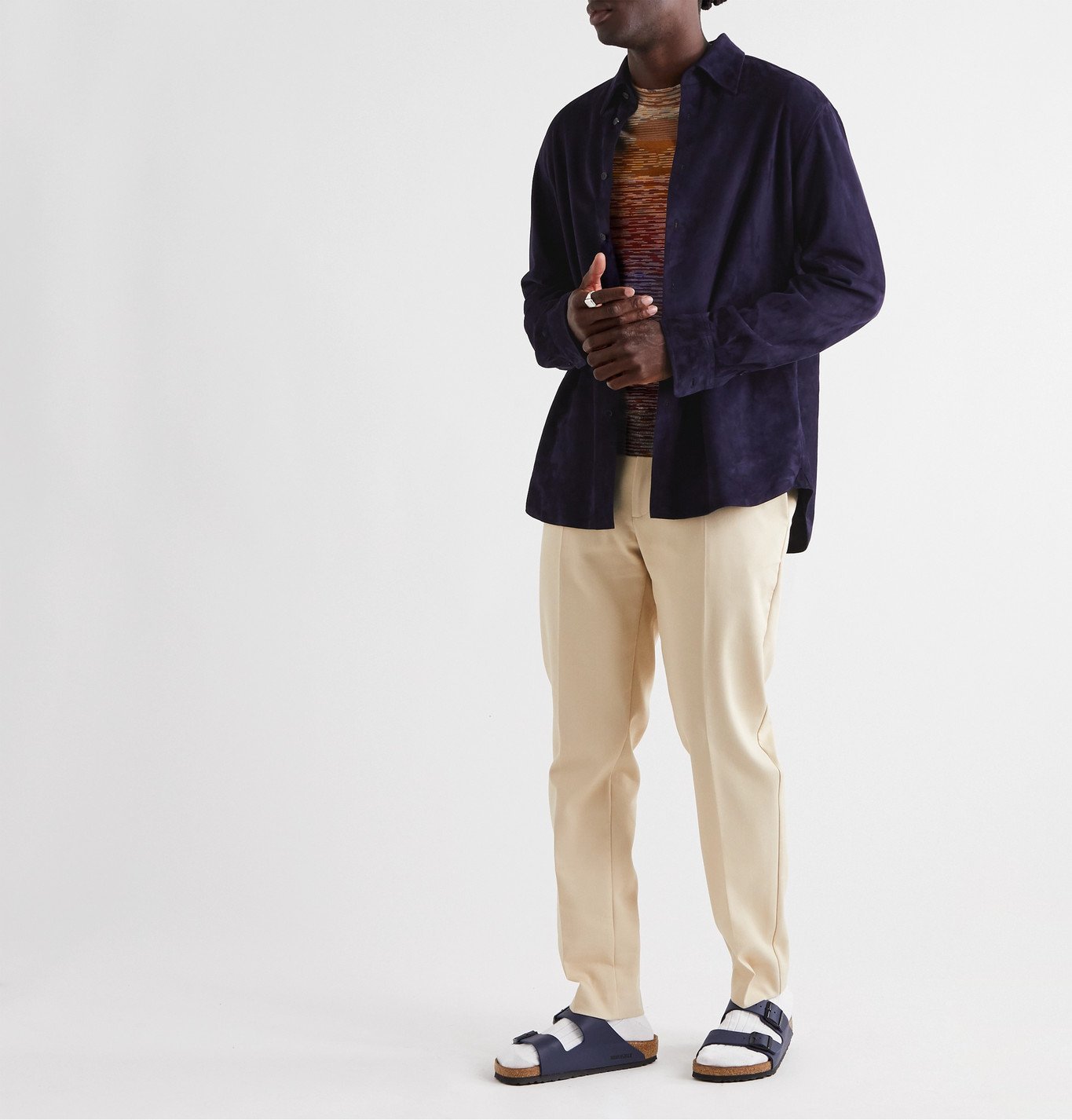 Loewe - Suede Shirt - Blue Loewe