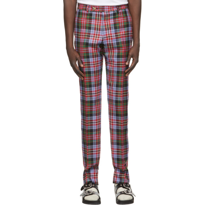 Vivienne Westwood Red Tartan George Cropped Trousers Vivienne Westwood