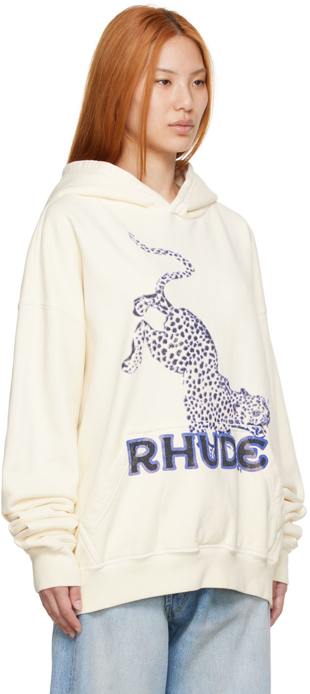 Rhude OffWhite Cotton Hoodie Rhude