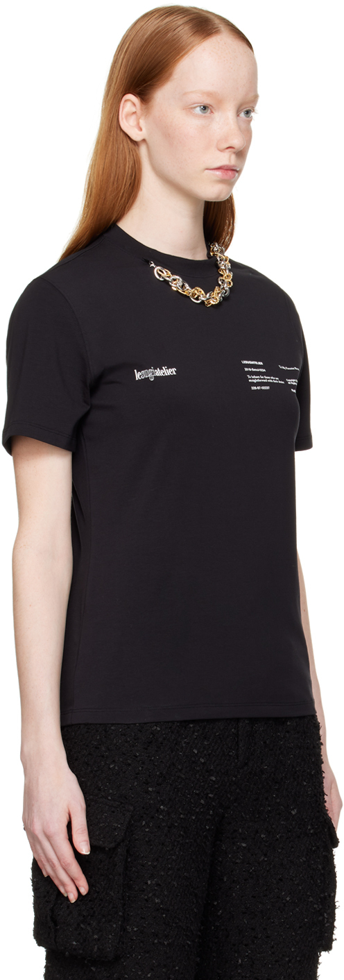 lesugiatelier Black Chain T-Shirt lesugiatelier