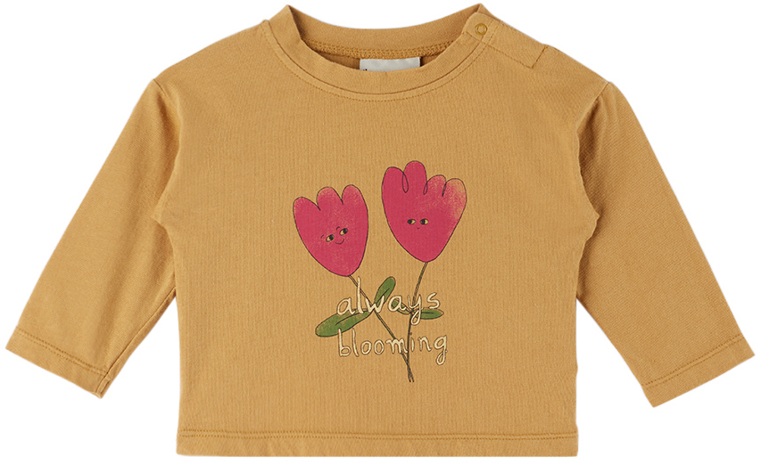 The Campamento Baby Brown Flowers T-Shirt