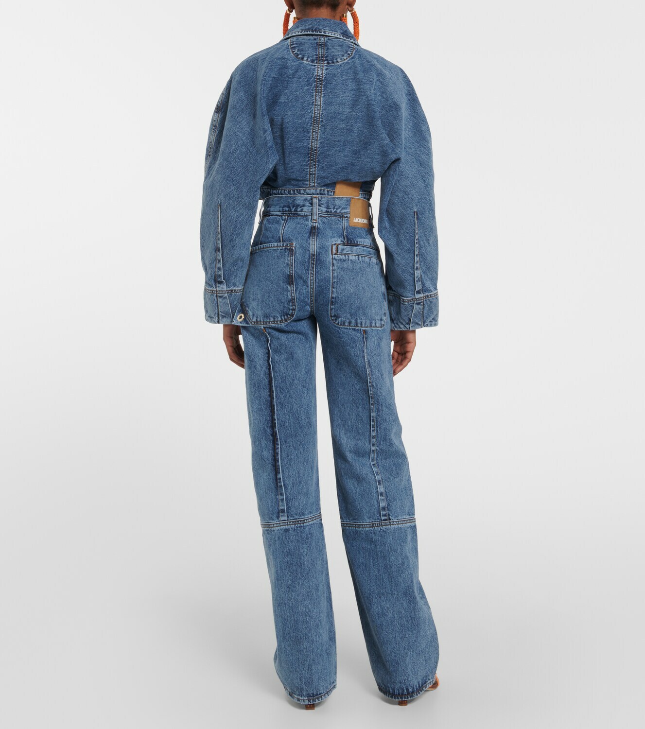 Jacquemus - Bordado high-rise wide-leg jeans Jacquemus