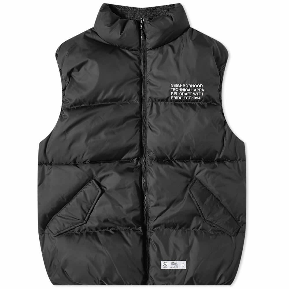 Neighborhood Men's Down Vest in Black Neighborhood