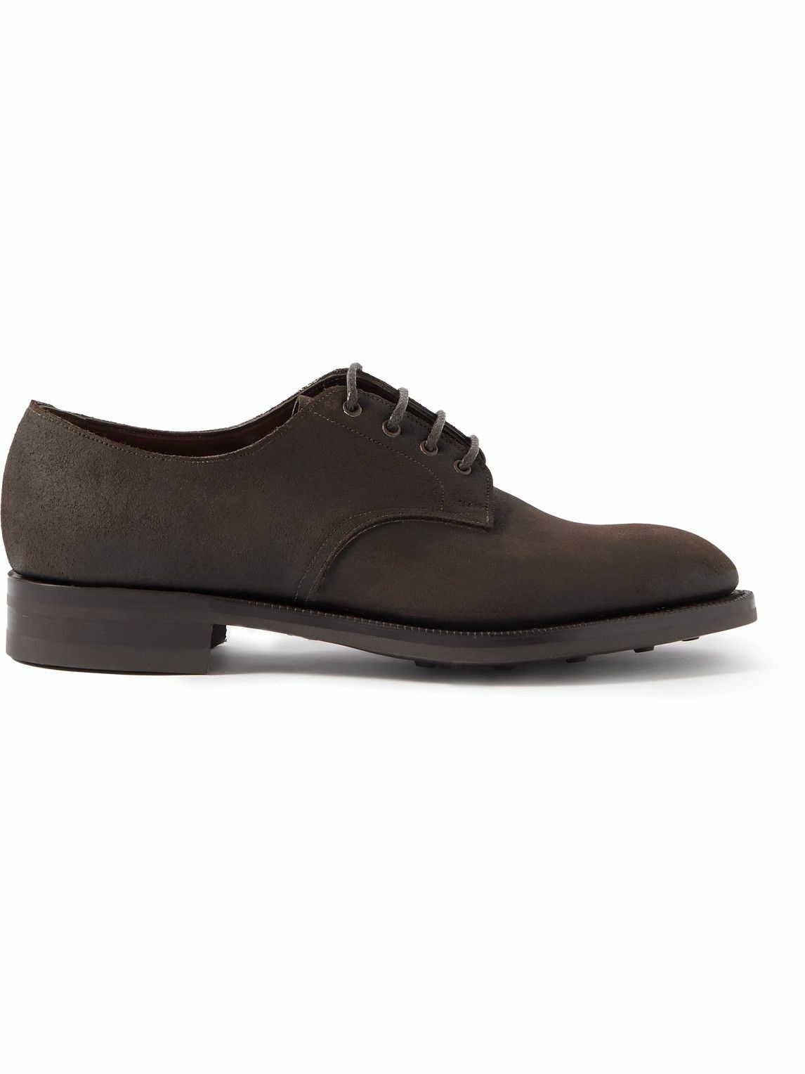 Edward Green - Leith Suede Derby Shoes - Brown Edward Green
