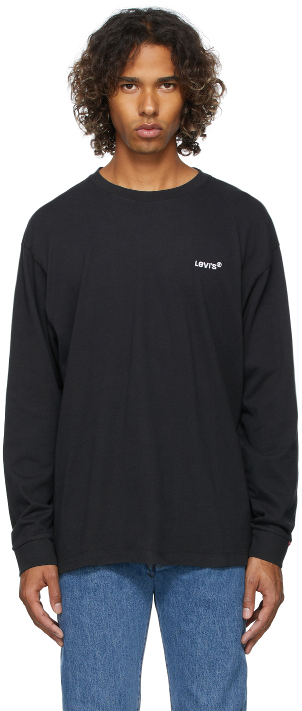 Levi's Black Logo Red Tab Long Sleeve T-Shirt Levis