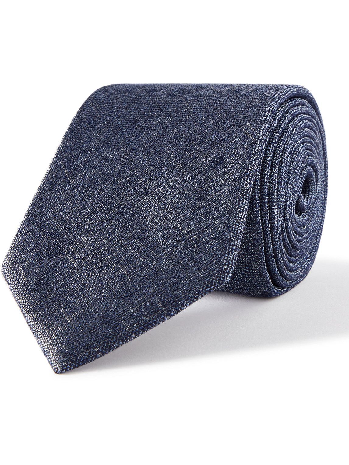 Canali - 8cm Textured Silk-Jacquard Tie Canali