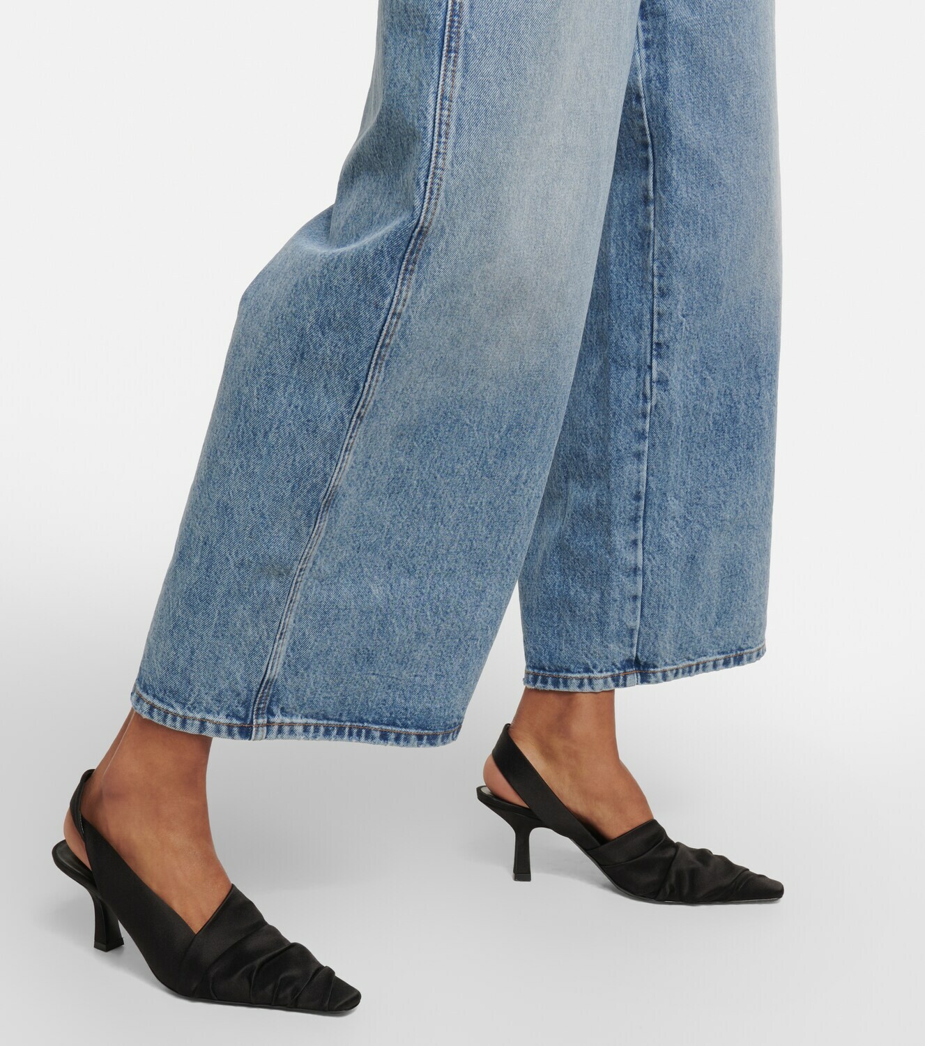 Khaite - Rapton high-rise wide-leg jeans Khaite
