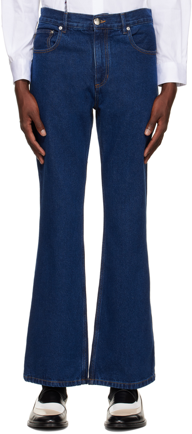 Ernest W. Baker Navy Flare Jeans Ernest W. Baker