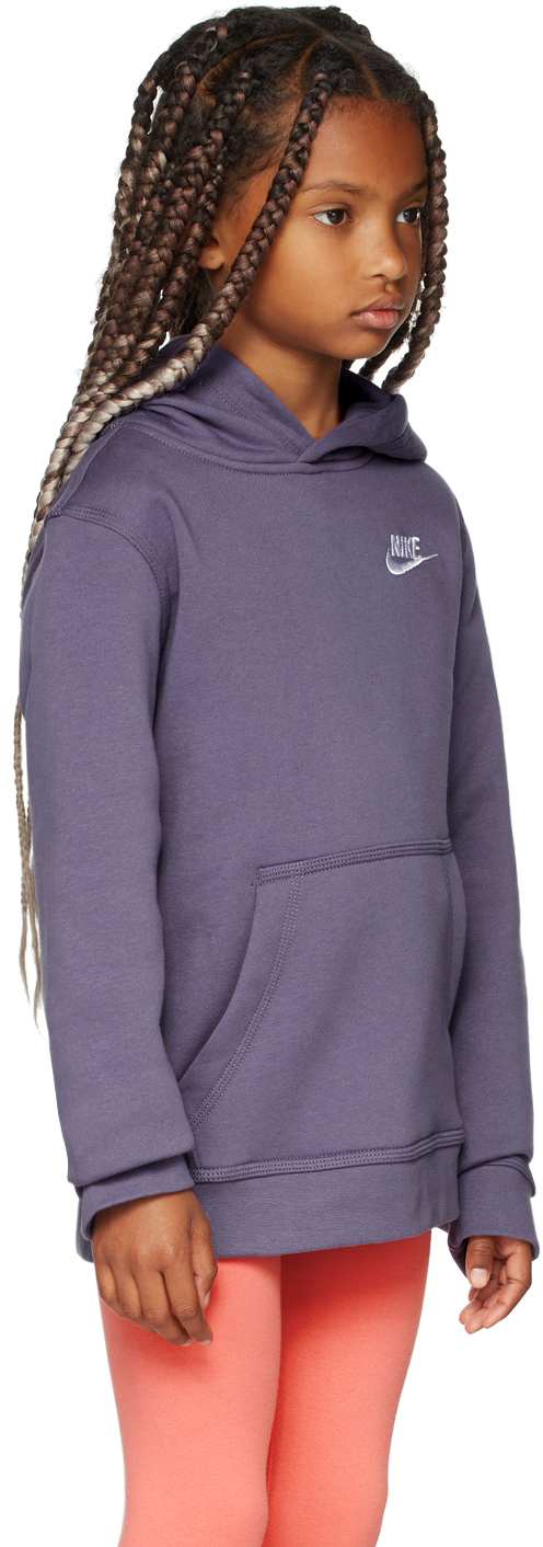 nike club hoodie purple