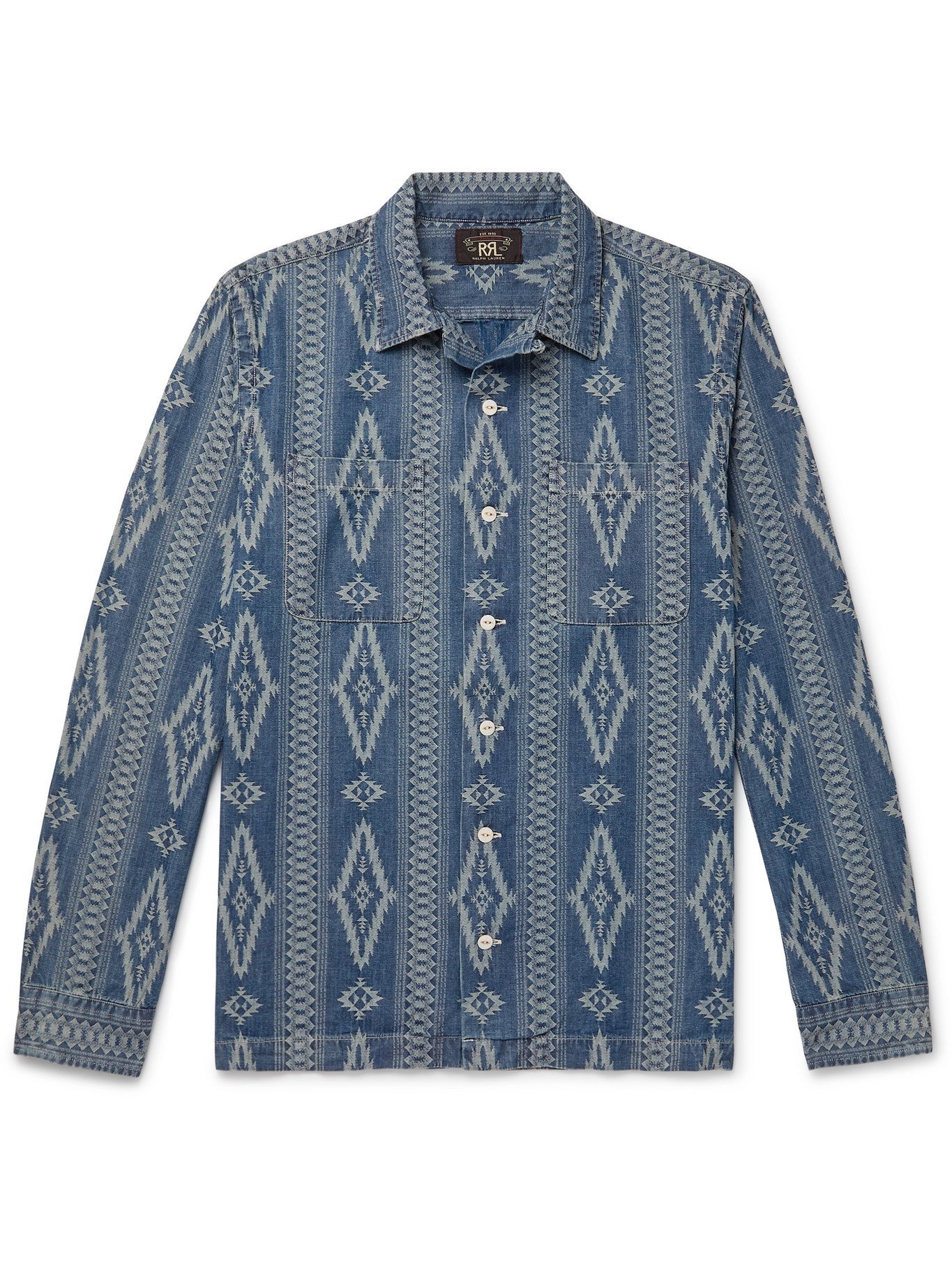 rrl camp collar shirt