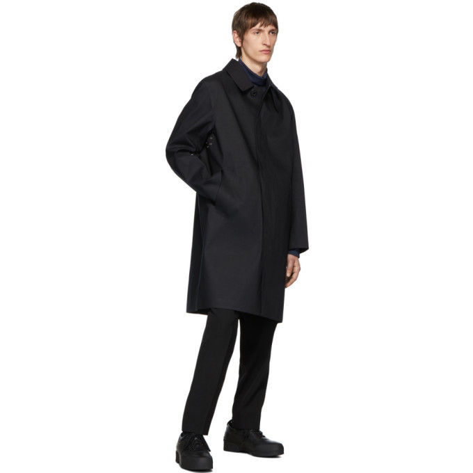 black mackintosh coat