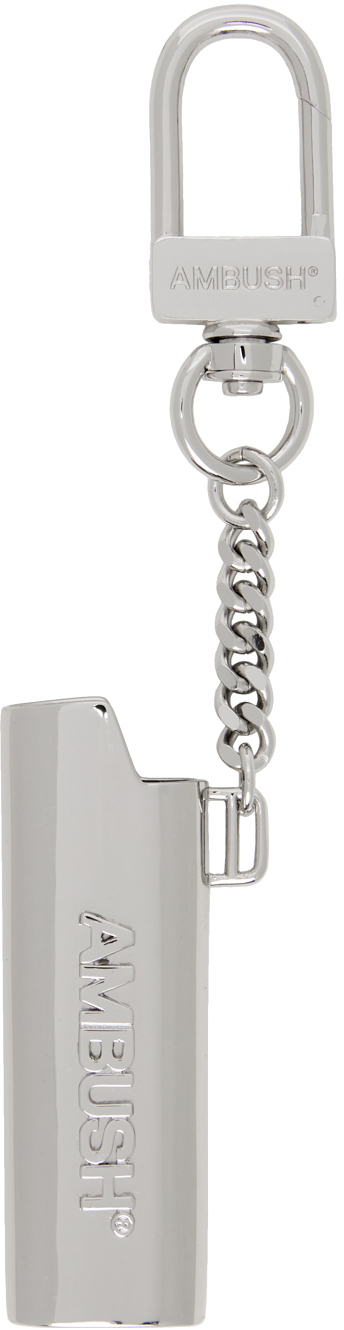 Photo: AMBUSH Silver Lighter Case Keychain