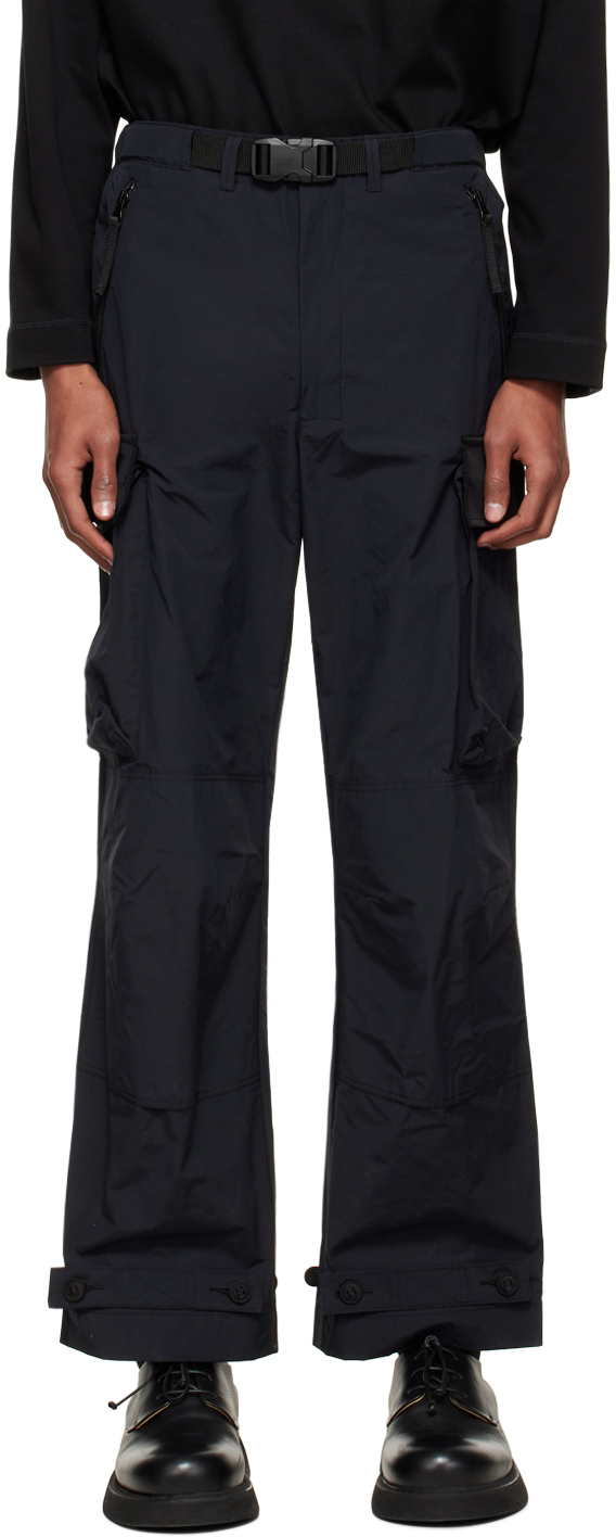 N.Hoolywood Black Nylon Cargo Pants N.Hoolywood