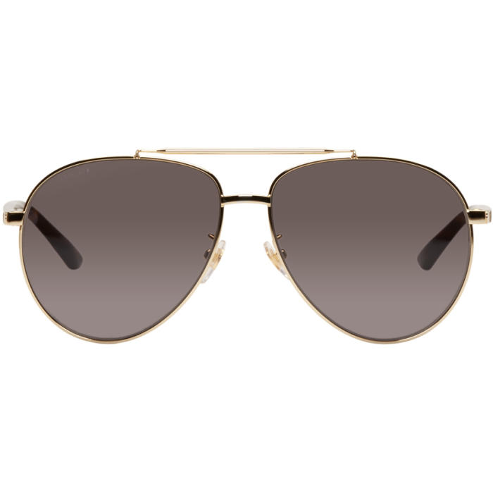 Gucci Gold Retro Aviator Sunglasses Gucci