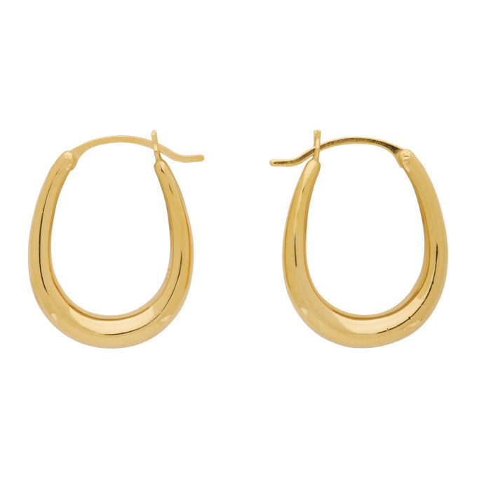 Sophie Buhai Gold Tiny Egg Hoop Earrings Sophie Buhai