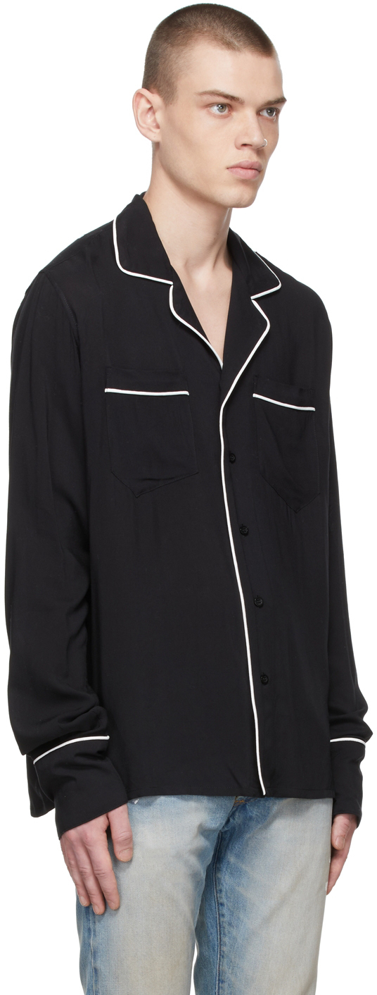 Rhude SSENSE Exclusive Black Button-Up Shirt Rhude