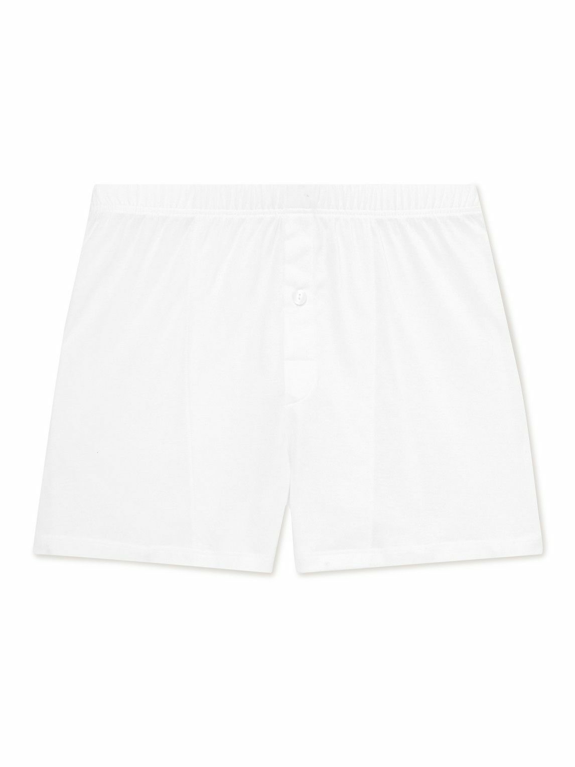 Hanro Mercerised Cotton Boxer Shorts White Hanro