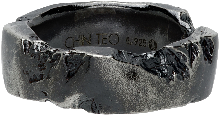 brandwonden leerling lassen Chin Teo SSENSE Exclusive Concrete Ring Chin Teo