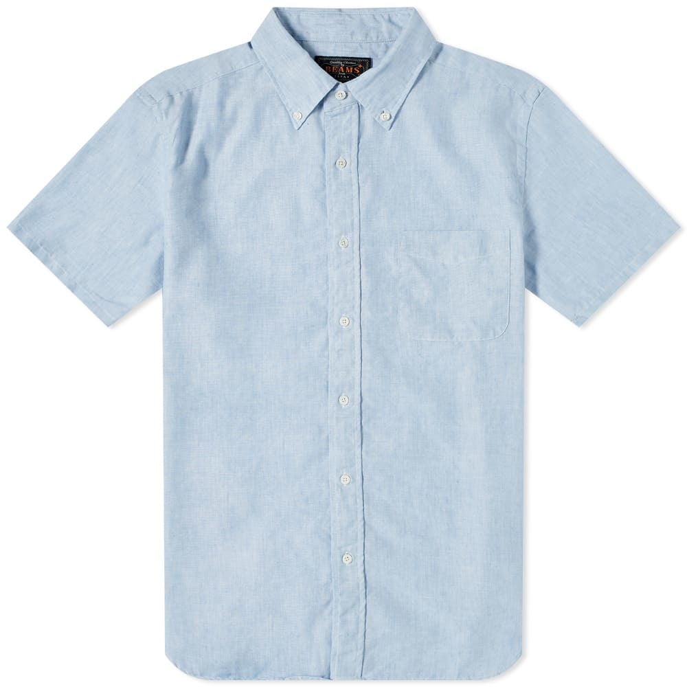 Beams Plus Short Sleeve Button Down COOLMAXÂ® Oxford Shirt Beams Plus