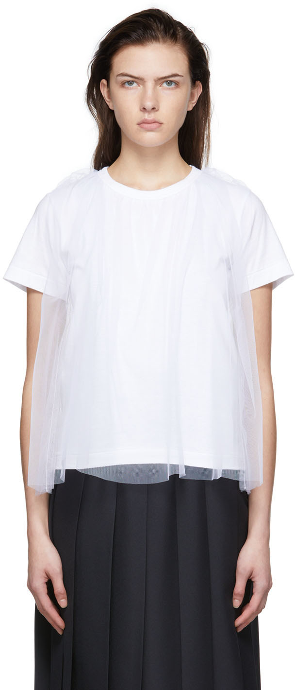 Photo: Comme des Garçons Girl White Cotton T-Shirt