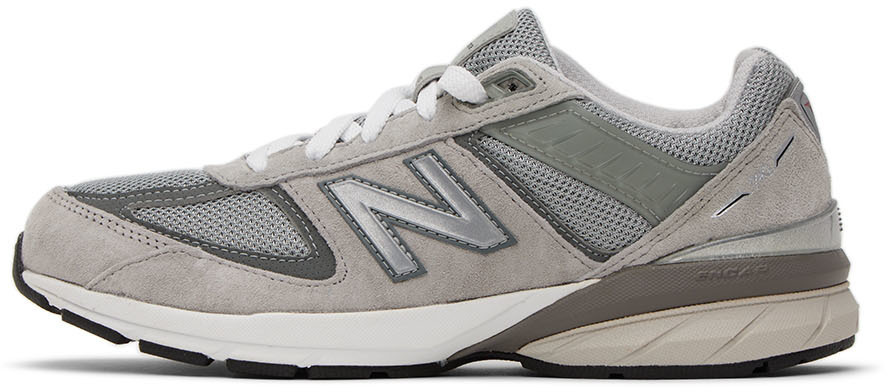 New Balance Kids Gray 990v5 Big Kids Sneakers New Balance