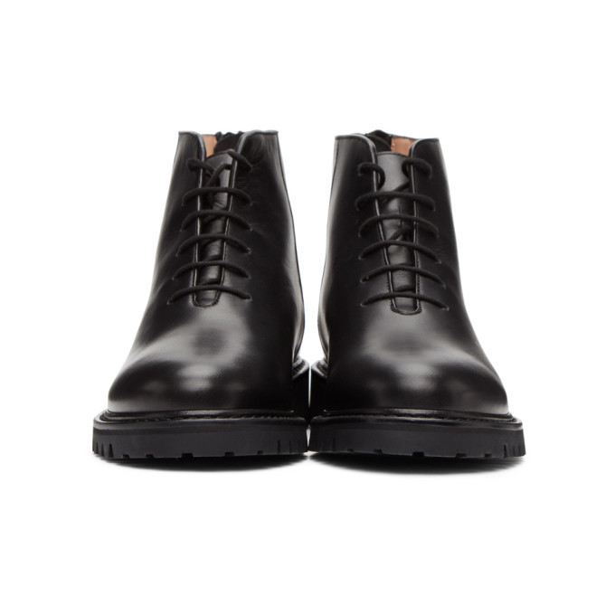 black short combat boots