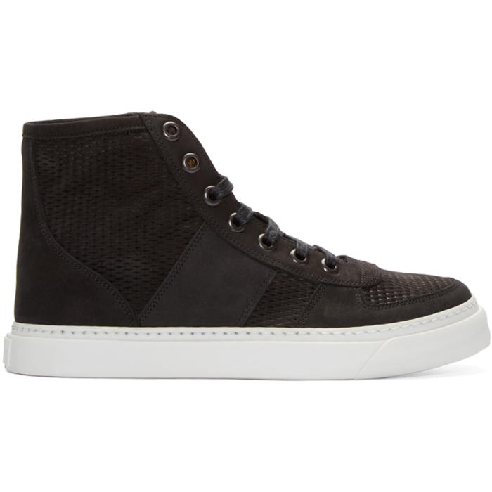 Marc Jacobs Black Suede High-Top Sneakers Marc Jacobs