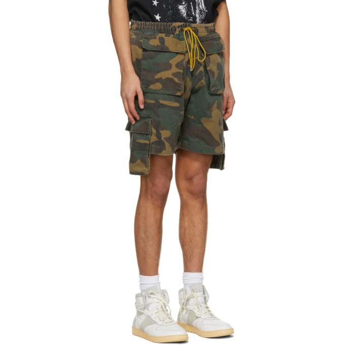 Rhude SSENSE Exclusive Brown Camo Cargo 