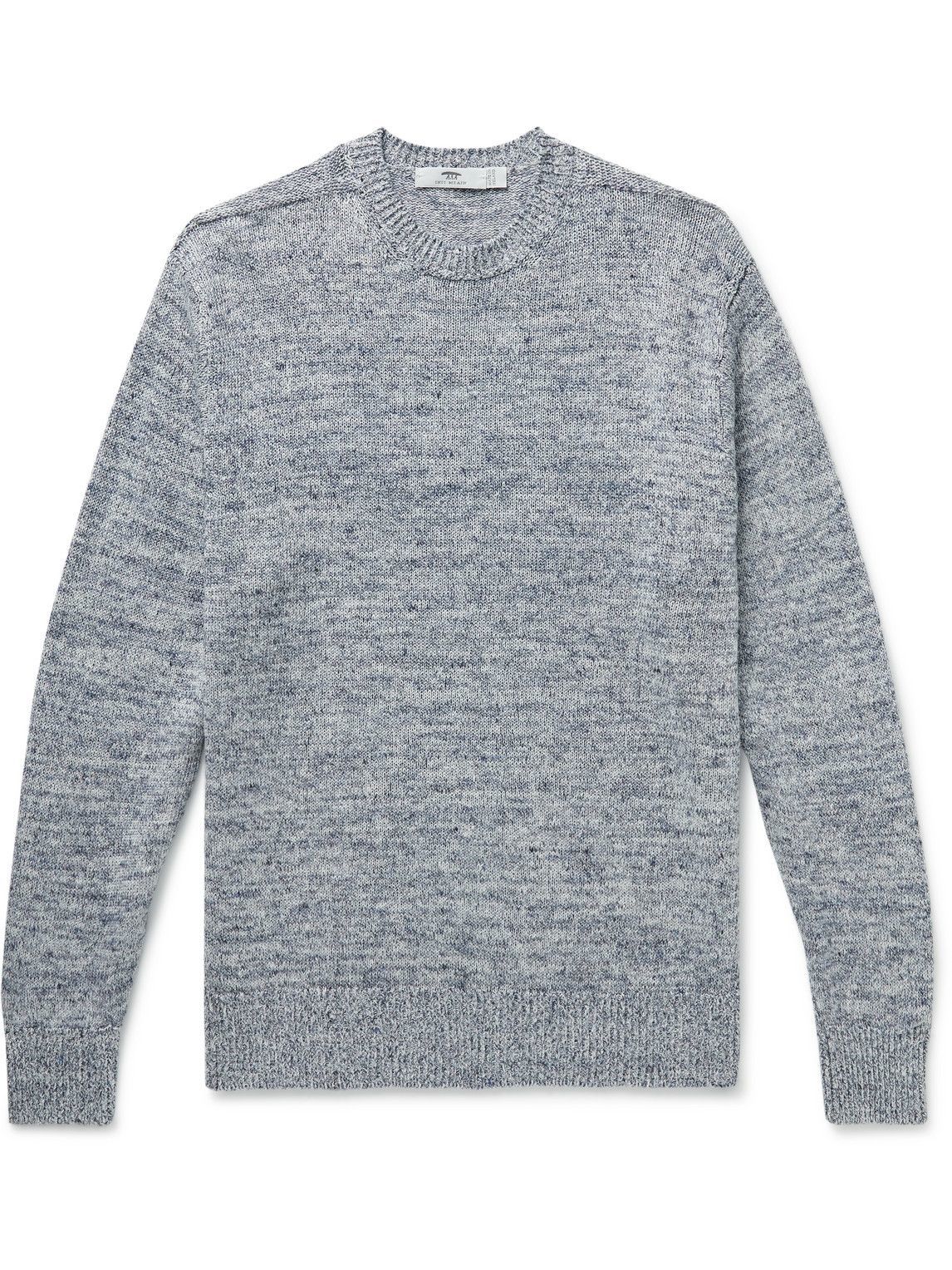 Inis Meáin - Donegal Linen Sweater - Blue Inis Meáin