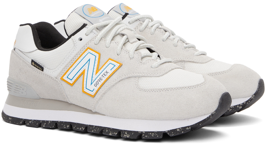 New Balance Grey 574 Rugged GTX Low-Top Sneakers
