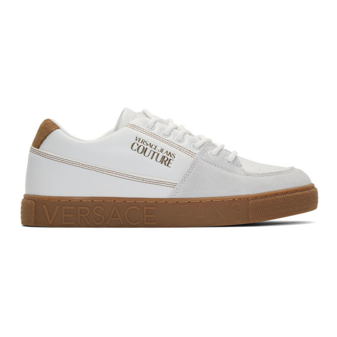 versace jeans white trainers