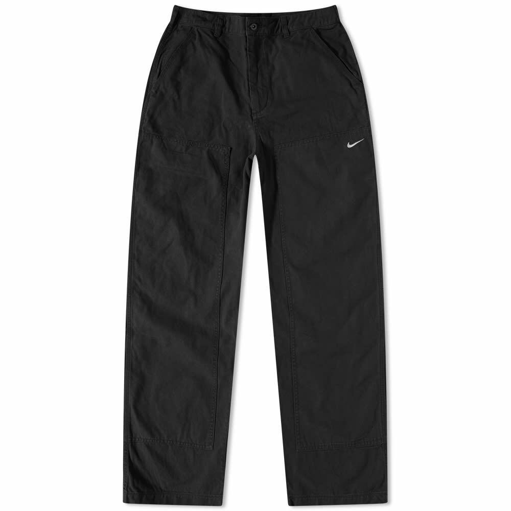 Nike Men's Double Knee Pant in Black/White Nike
