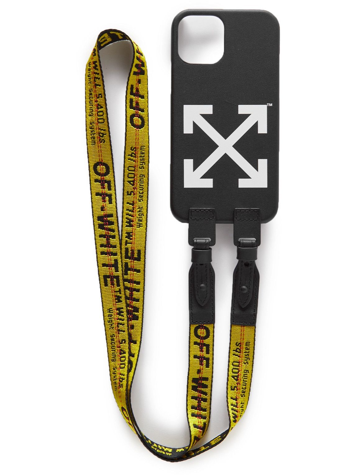 Off-White - Logo-Print Rubber iPhone 12 Pro Case with Lanyard Off-White