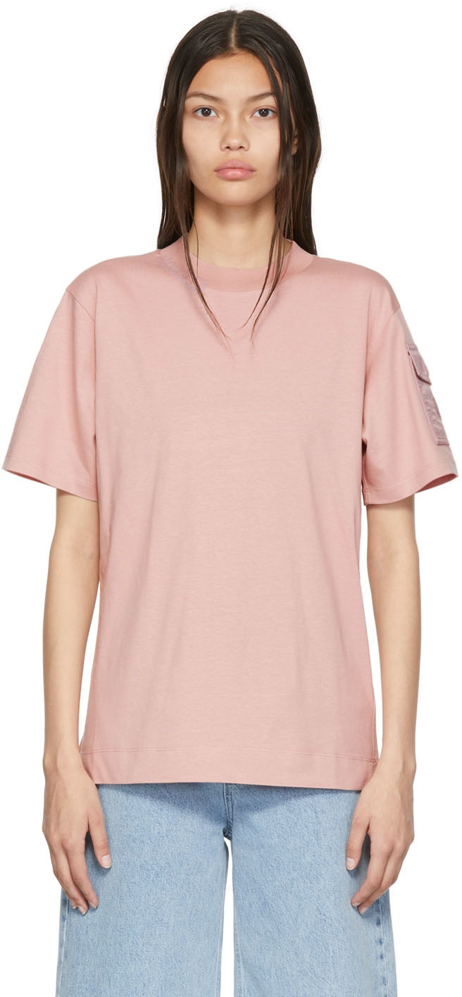 moncler pink t shirt