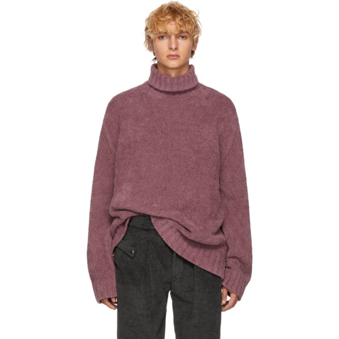 Mackintosh 0003 Purple Chenille Turtleneck Mackintosh