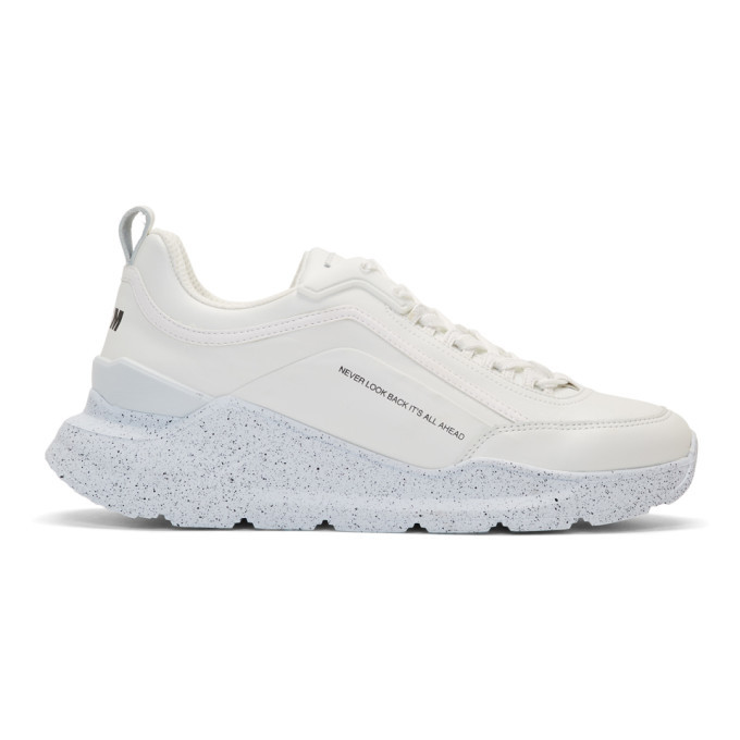 MSGM White Speckled Hiking Sneakers MSGM