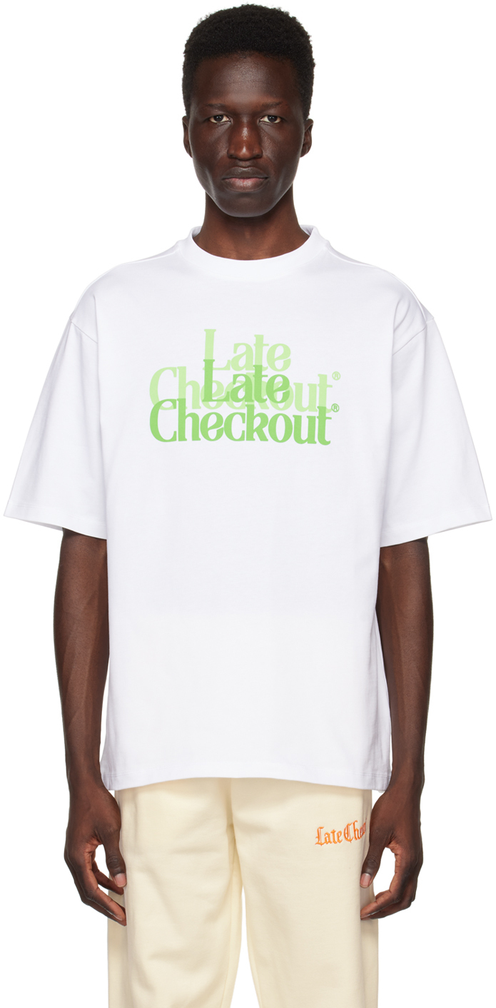 Photo: Late Checkout White Double Trouble T-Shirt