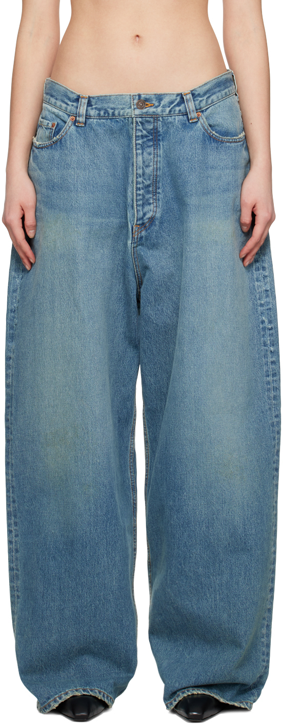 Balenciaga Blue Baggy Jeans Balenciaga