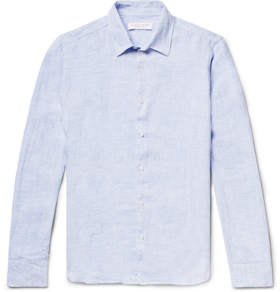 Morton Slim-Fit Slub Linen Shirt 