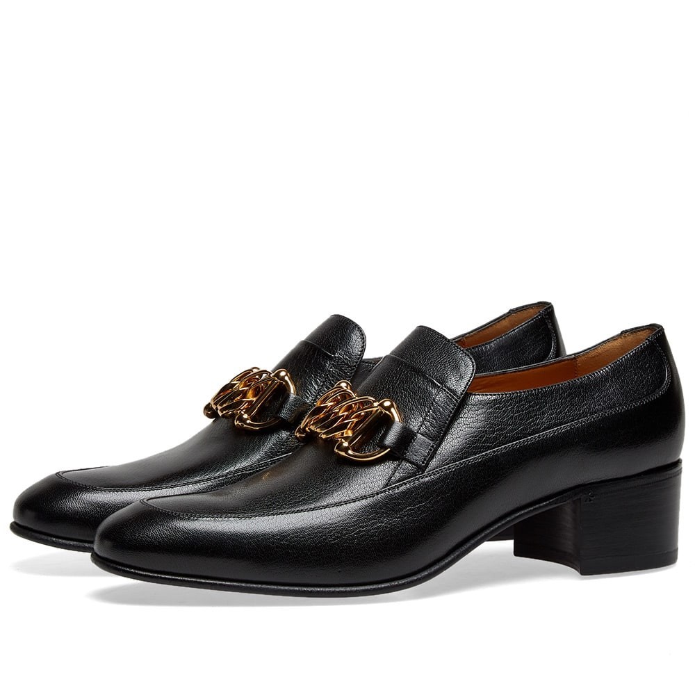 gucci chain loafers