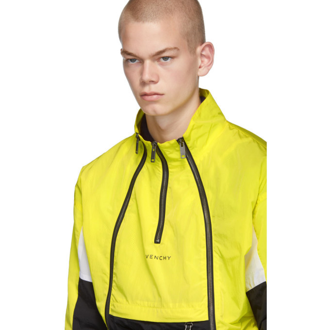 Givenchy Yellow Zippered Windbreaker Jacket Givenchy