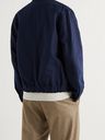 OLIVER SPENCER - Stanford Linen and Cotton-Blend Blouson Jacket - Blue