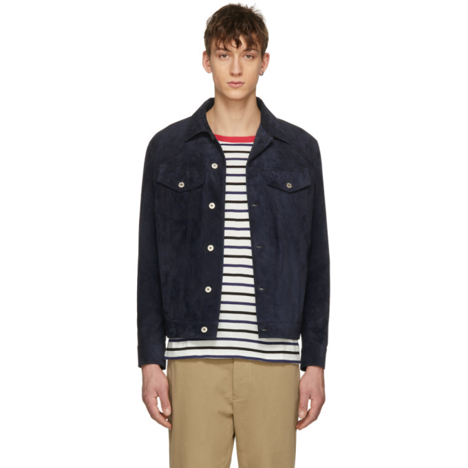 navy suede jacket