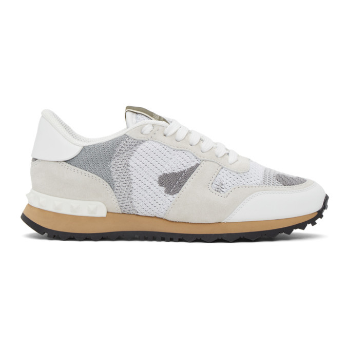 valentino white camo sneakers