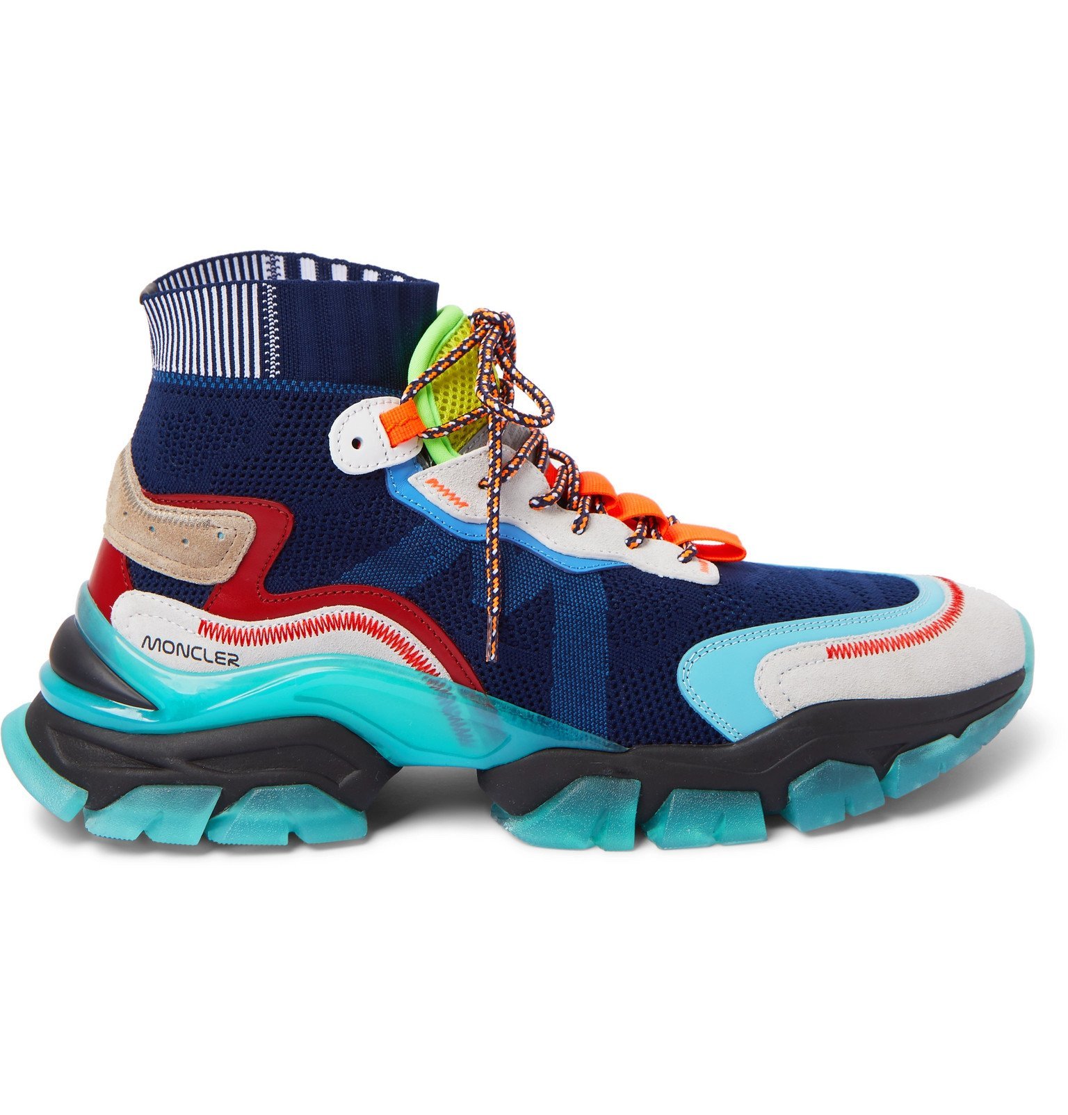 blue moncler trainers