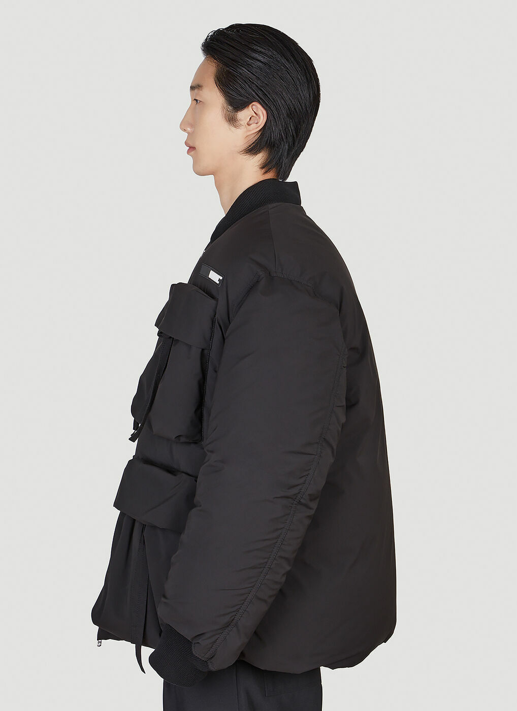 Compound Puffer Jacket in Black OAMC