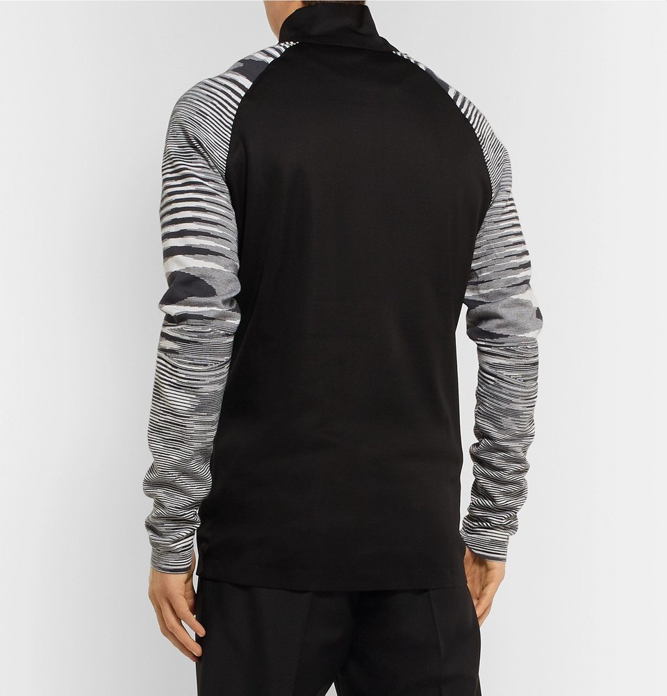 adidas Originals - Missoni Slim-Fit Panelled Primeknit Jacket - Black ...