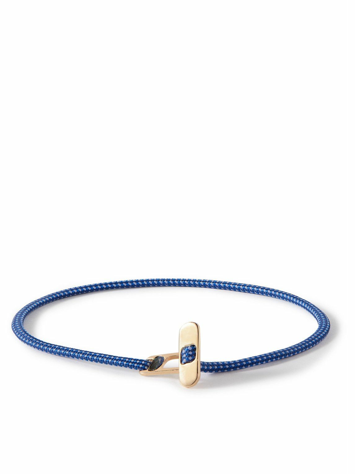 Miansai Metric Rope and Gold Vermeil Bracelet Blue Miansai