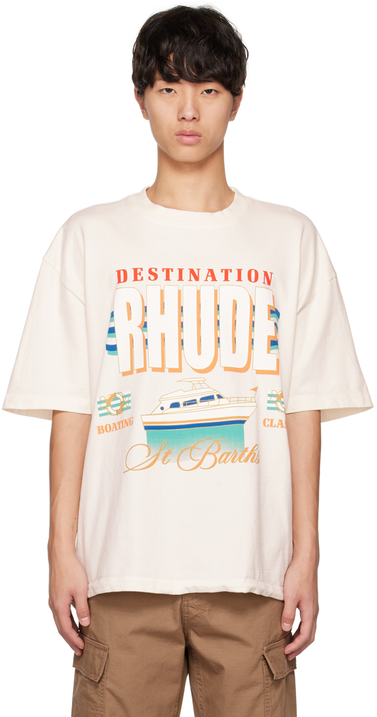 Rhude Off-White Destination T-Shirt Rhude
