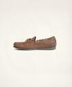 Brooks Brothers Men's Sconset Camp Moc in Leather Shoes | Dark Brown
